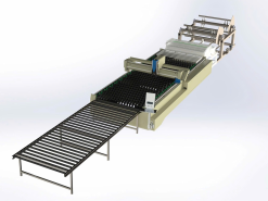 Máy cắt laser sợi CNC hoàn toàn tự động  kèm bộ chuyển sản phẩm