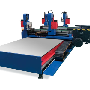 Máy hàn 4 súng tự động mặt bích góc sắt